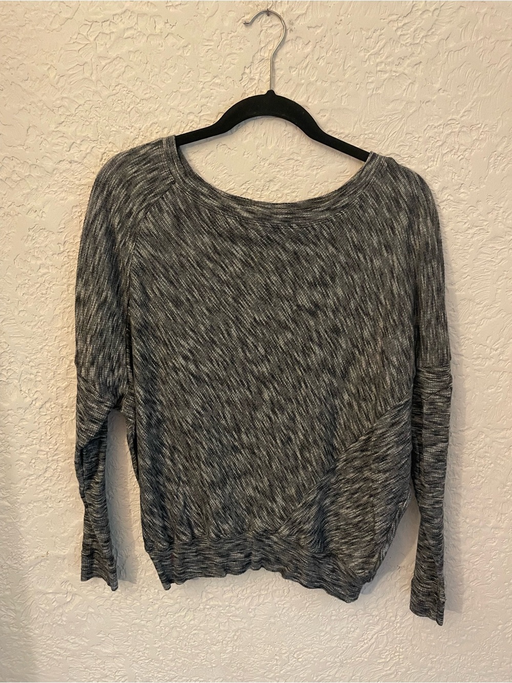 Anthropologie Marled Gray Knit Pullover